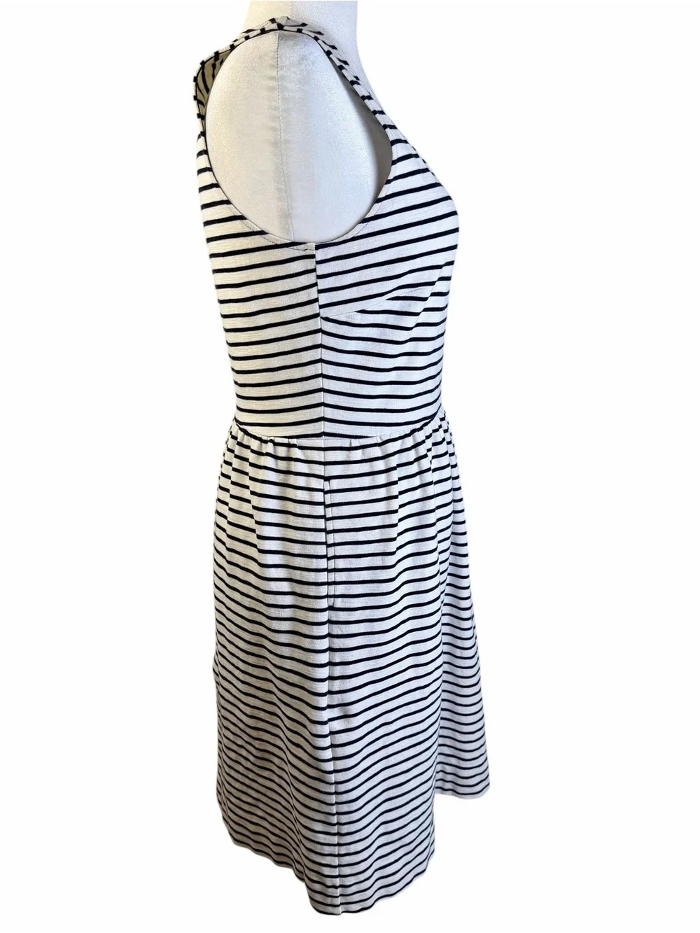 J. Crew Navy & White Striped Sleeveless Sundress Size 10